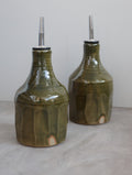 Faceted Medium Oil Pourer in Moss