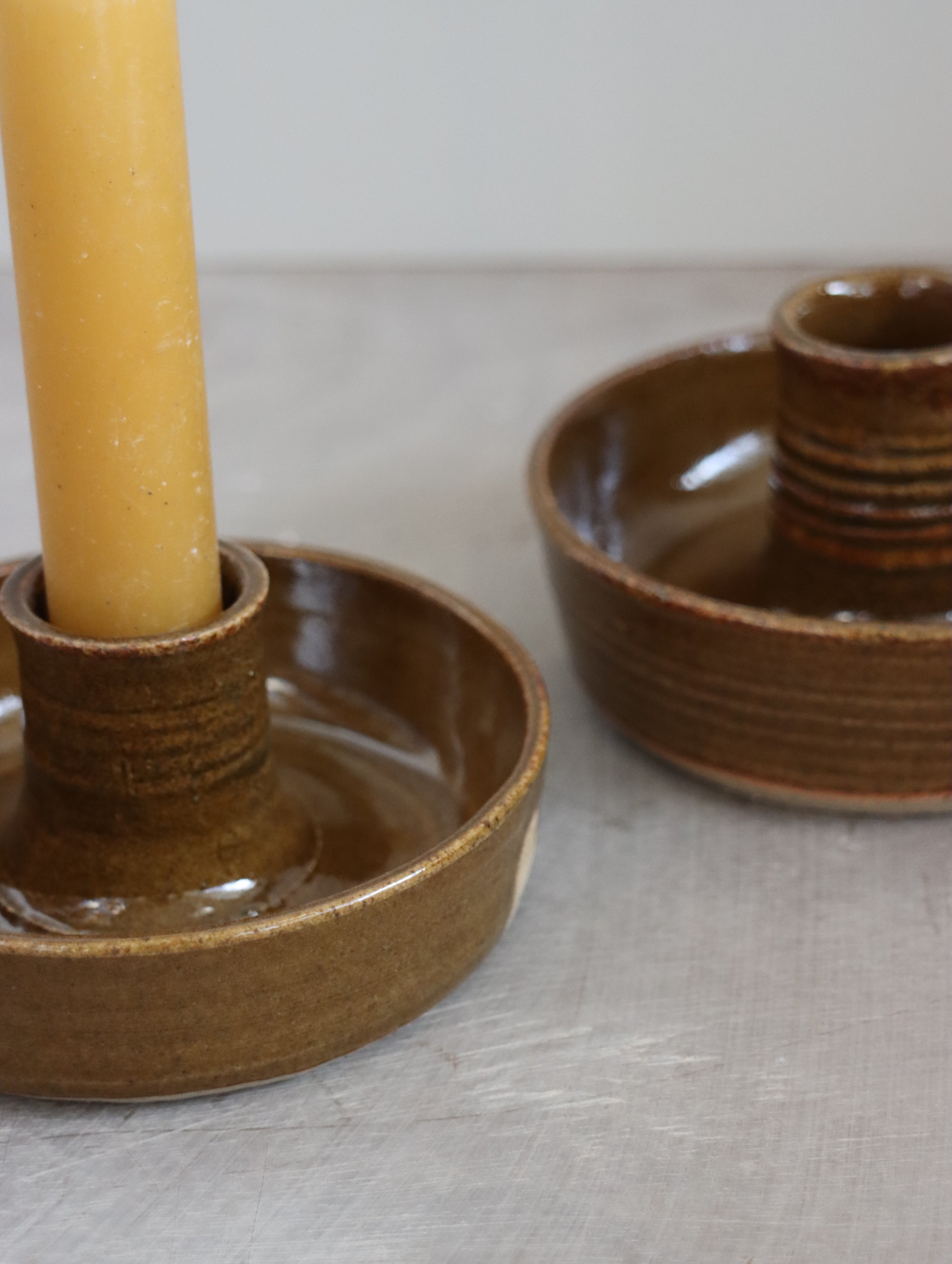 Candle Holder in Umber