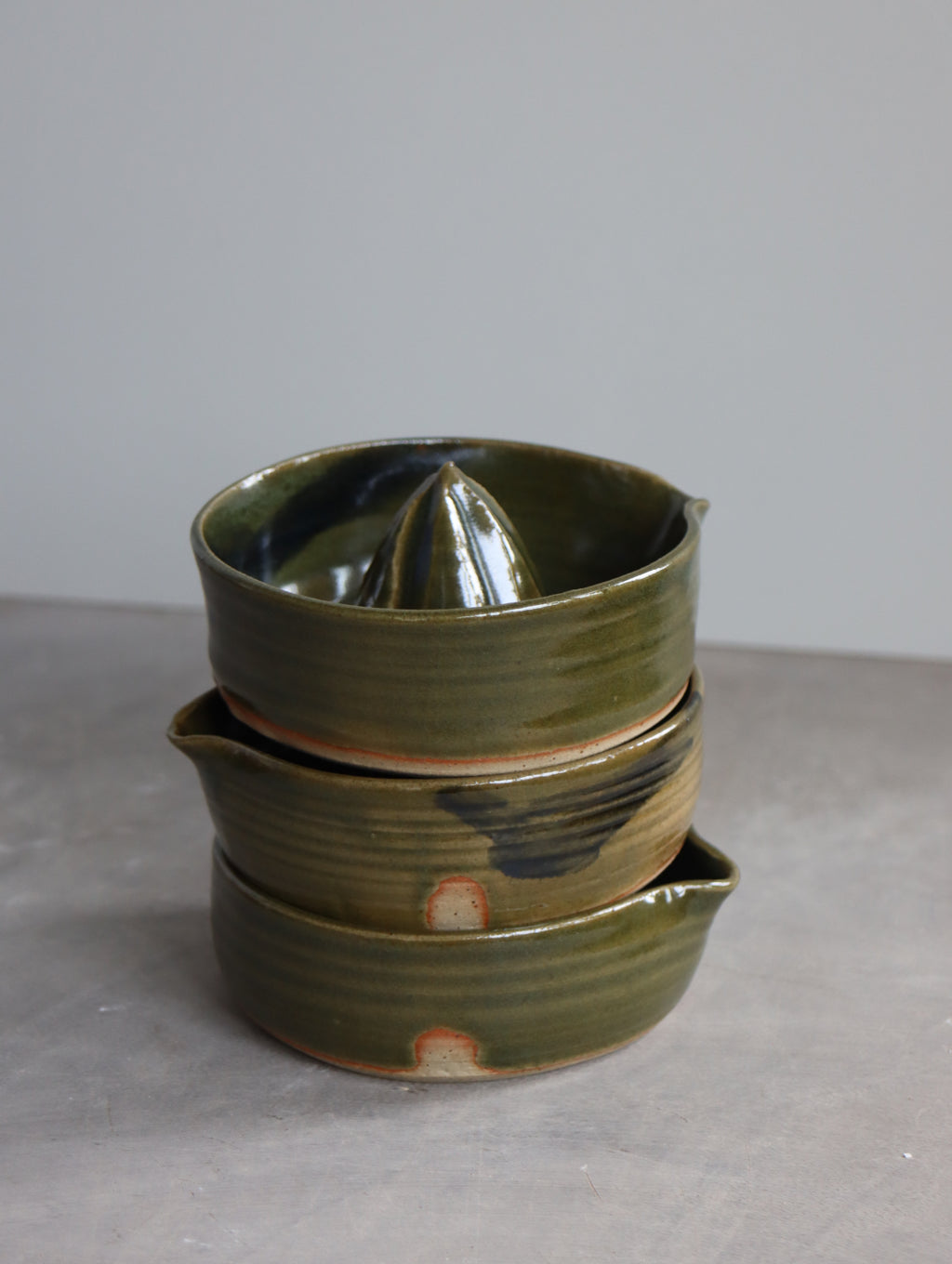 Lemon Squeezer in Moss and Oxide Brushwork