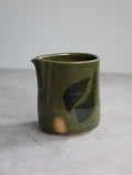 Small Jug in Moss and Oxide Brushwork