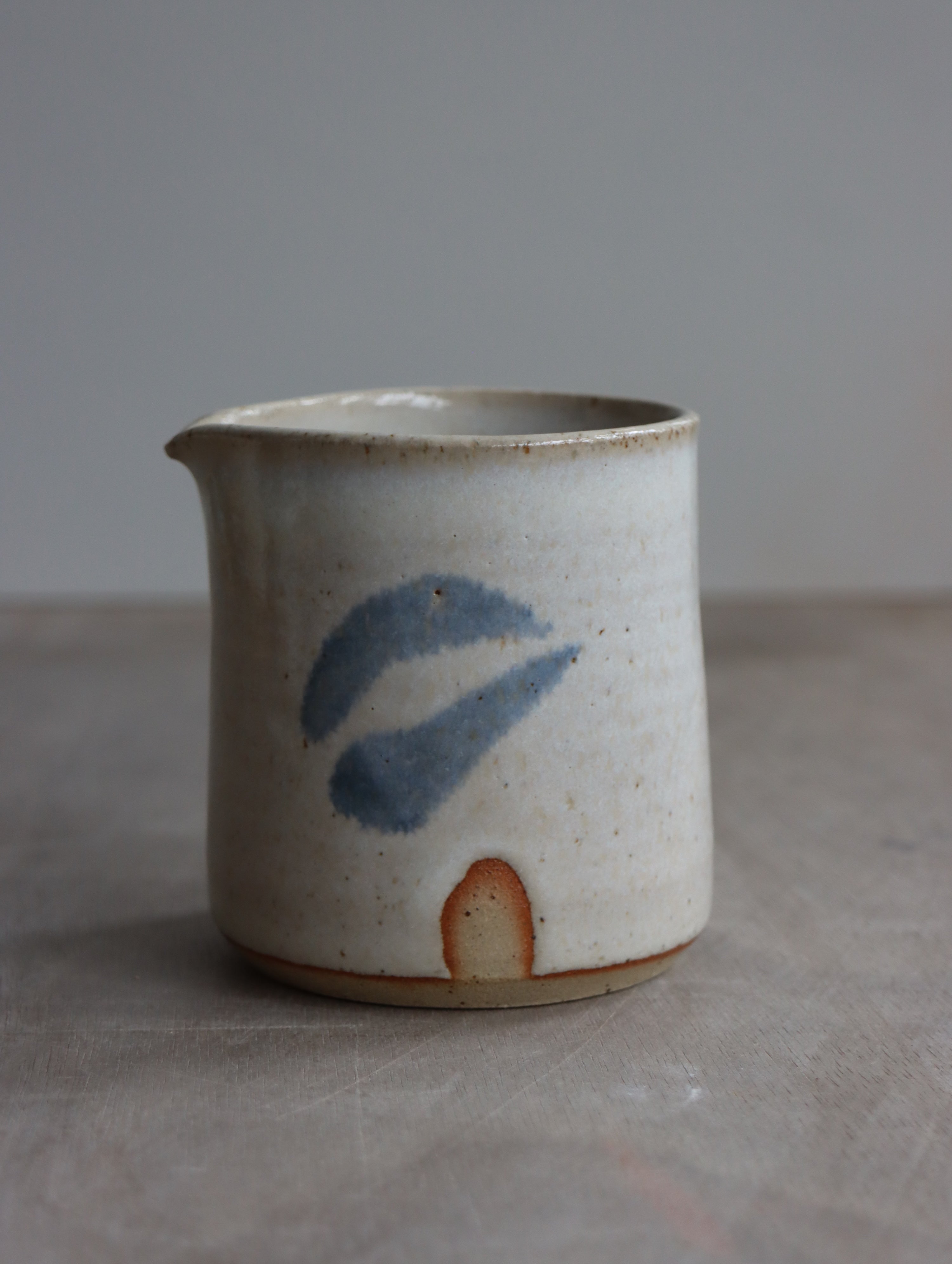 Small Jug in White and Blue Brushwork
