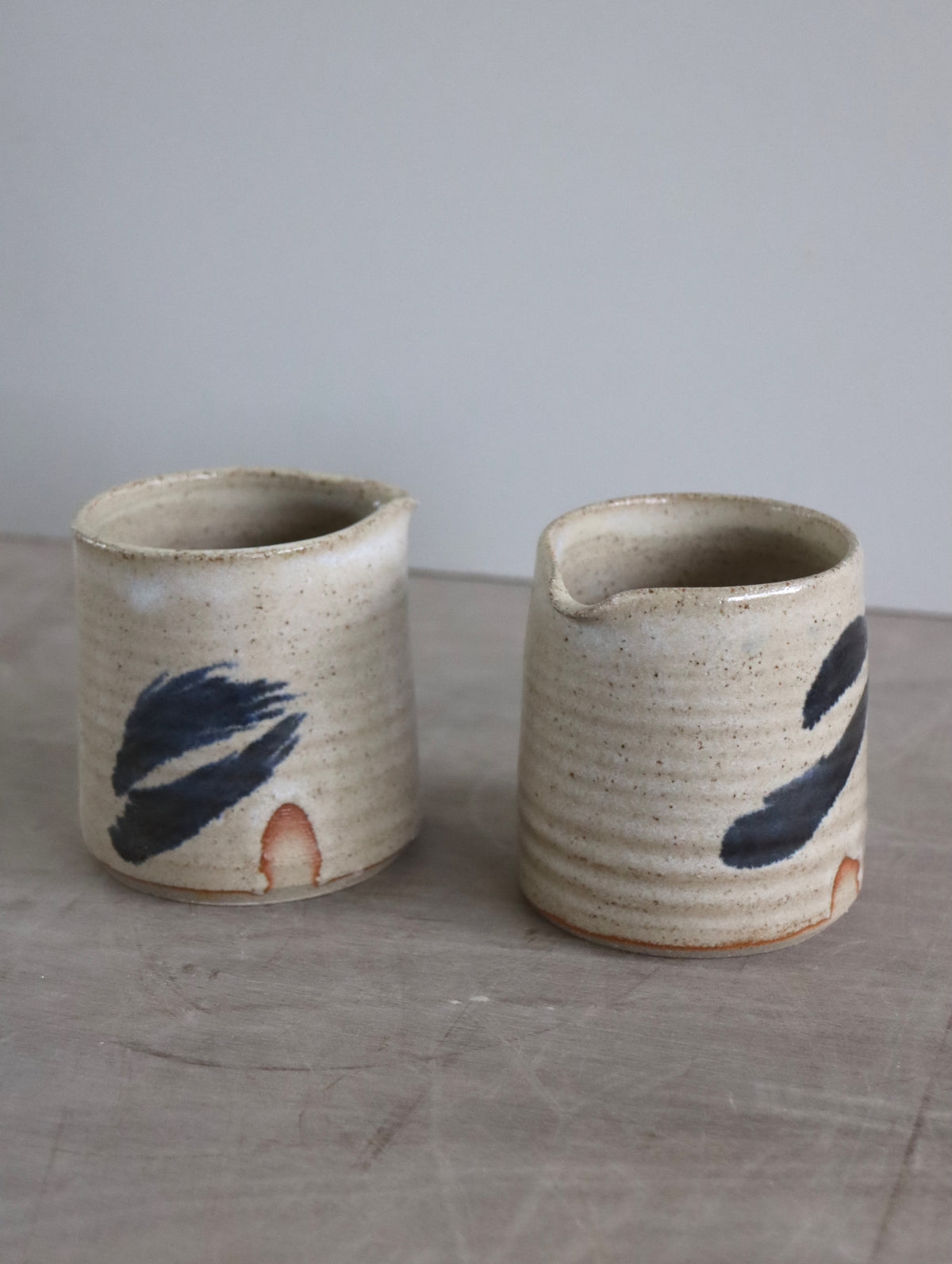 Small Jug in White and Blue Brushwork