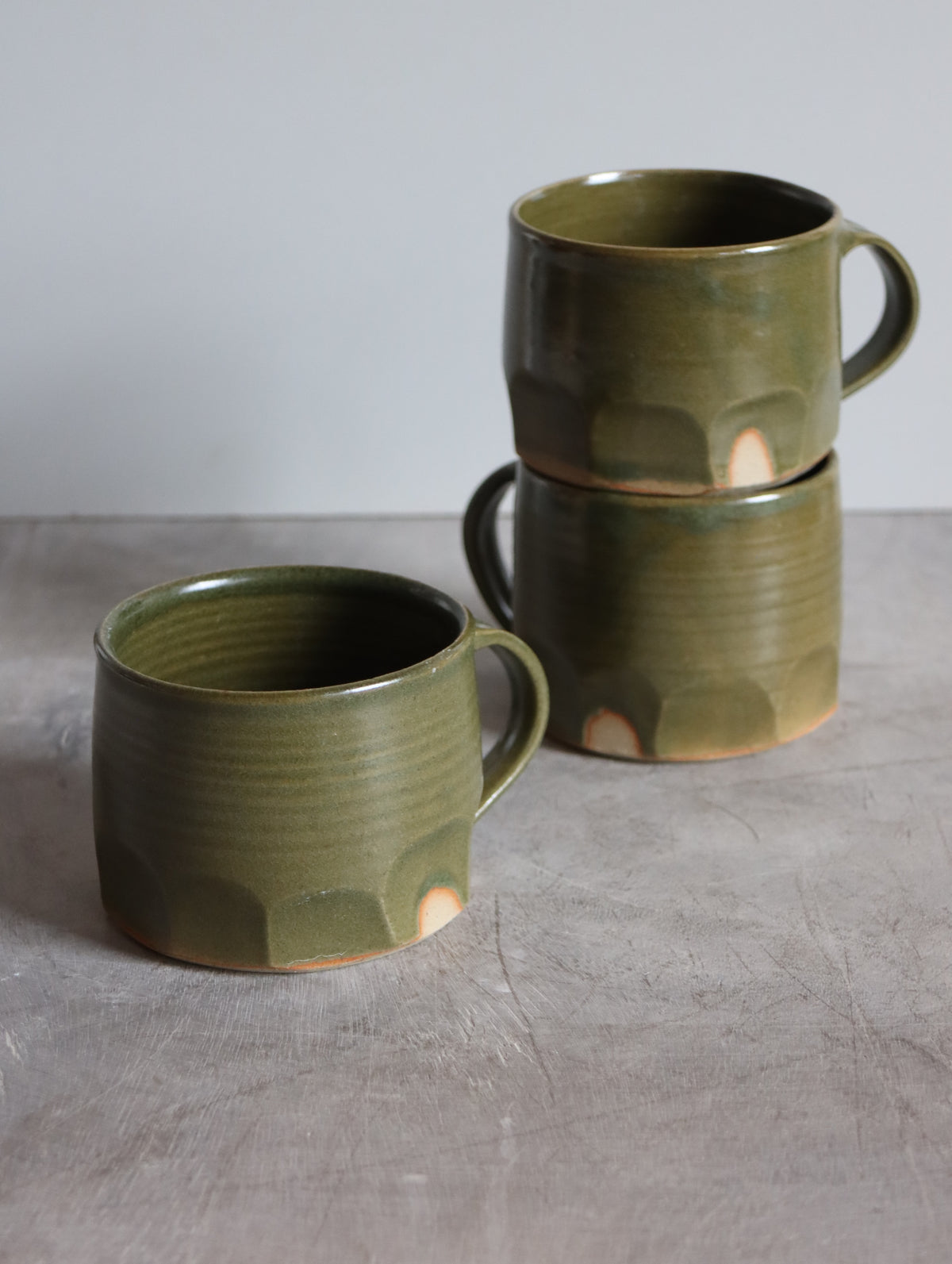 Faceted Mug in Moss (10oz)