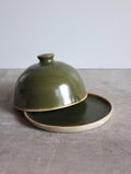 Butter Dish in Moss