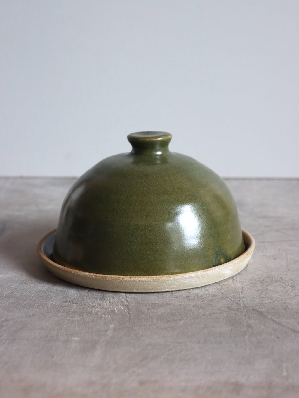 Butter Dish in Moss