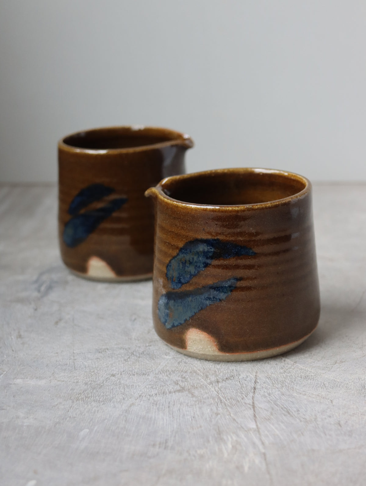 Small Jug in Umber and Oxide Brushwork