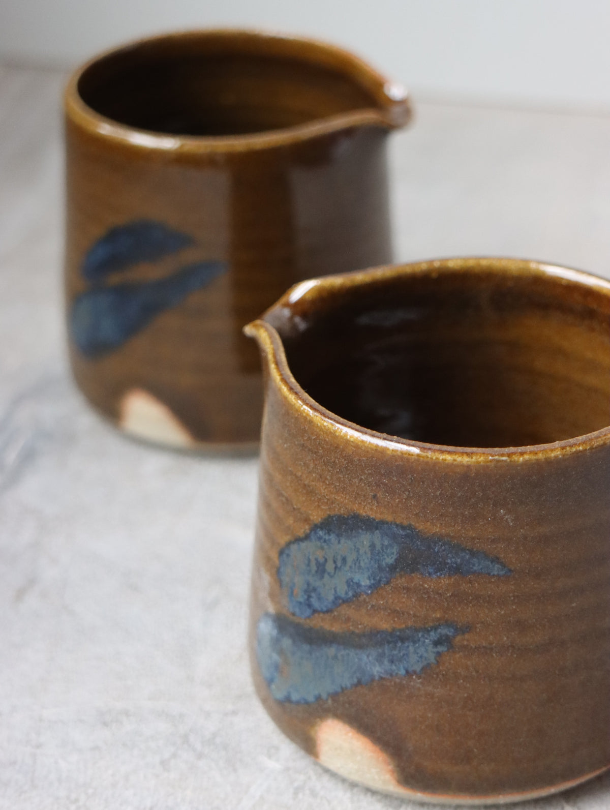 Small Jug in Umber and Oxide Brushwork