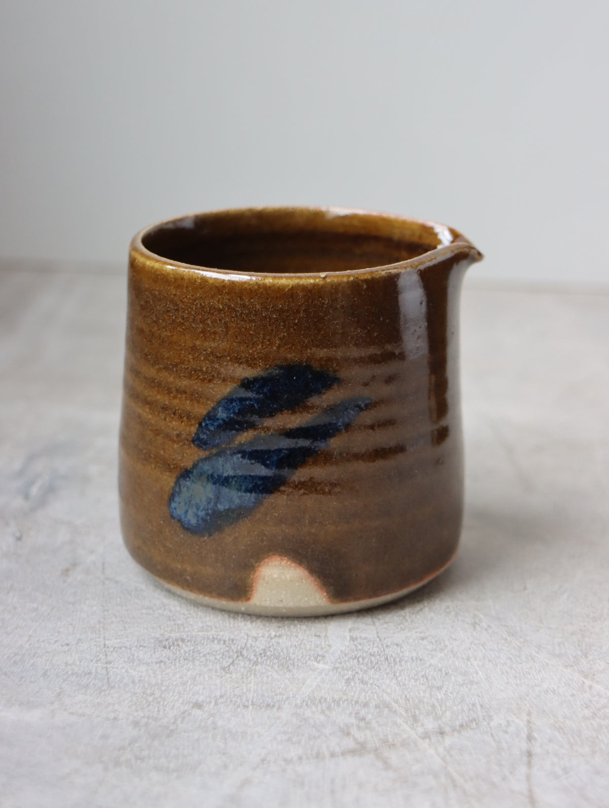 Small Jug in Umber and Oxide Brushwork