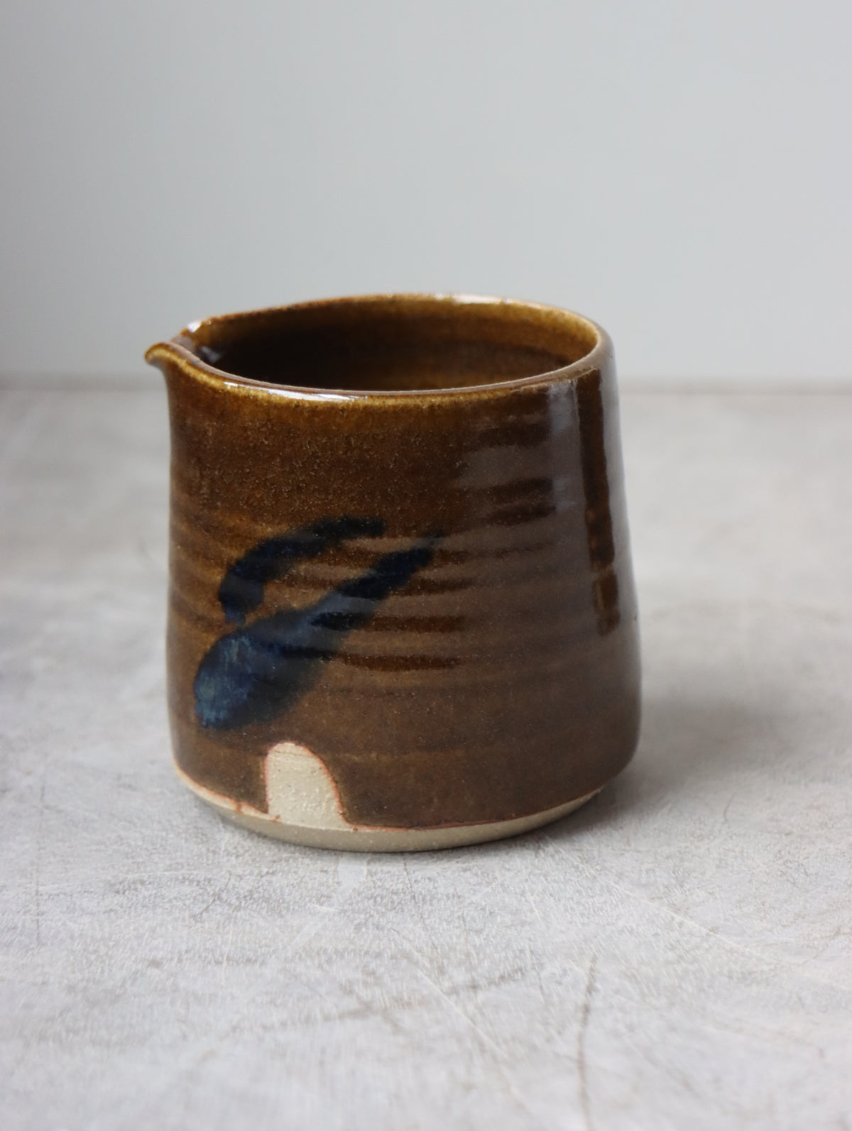 Small Jug in Umber and Oxide Brushwork